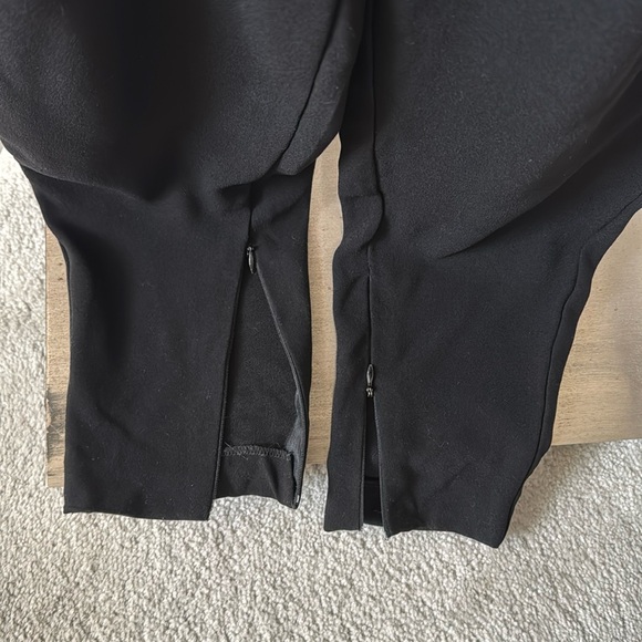 Maje black crepe jumpsuit gold hardware sz 40 - Picture 11 of 12